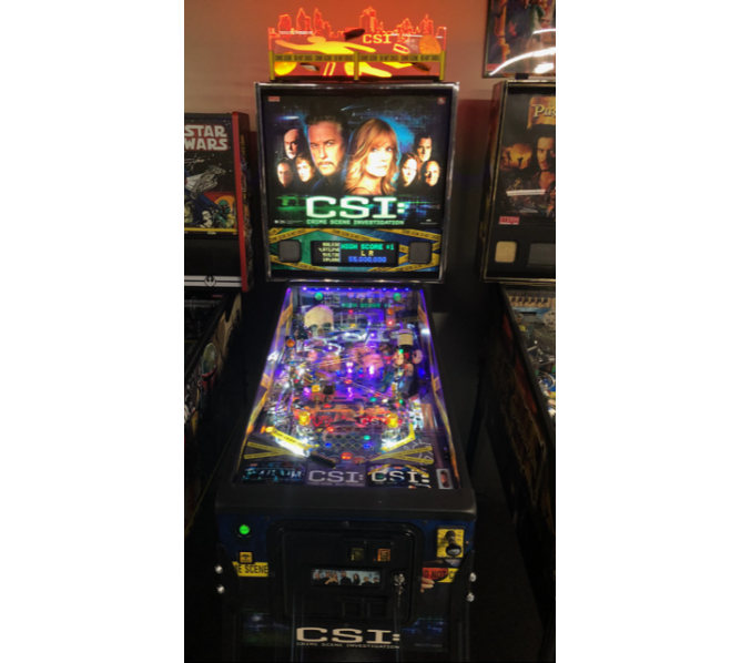 STERN CSI Pinball Machine Game for sale HOME USE ONLY LOTS OF EXTRAS! COINOP PARTS ETC